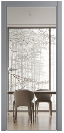 Межкомнатная дверь Porte 39-01 в эмали + зеркало с одной стороны